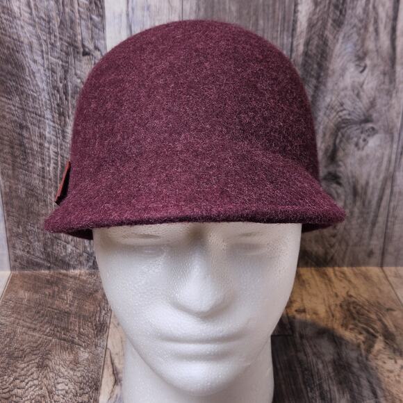 Ted Baker Wool Felt Peak Hat Womens Ribbon Bow Cloche Great Gatsby Roaring 20s - Picture 8 of 14